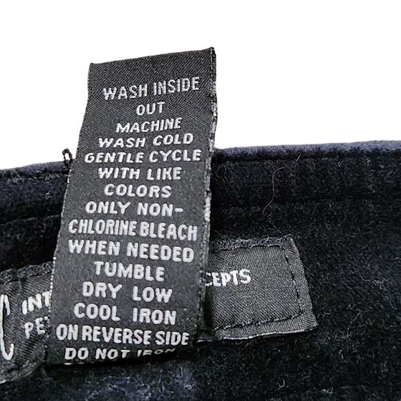 Velvet Jeans by INC Black Stretch Straight Leg Crystal Button Rivets Women's 6P - Picture 7 of 11